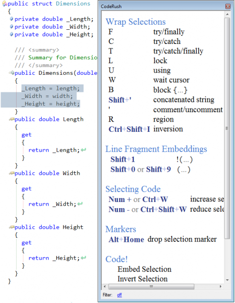 IDETools CodeRush tool window