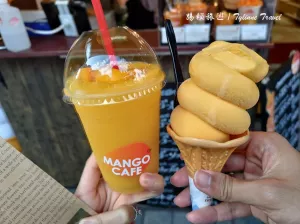 日本【沖繩美食】MANGO CAFE，新鮮芒果專賣店 | 香濃芒果霜淇淋 | 那霸國際通美食 | 日本沖繩甜點推薦