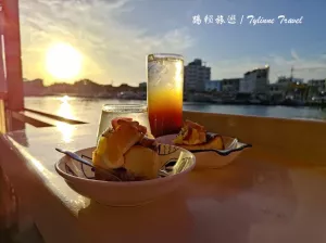 臺南市安平區(qū)【臺南美食】舫 Home Cafe，臺南唯一船上咖啡廳 | 精緻甜點、特色飲料 | 漁人碼頭打卡地標 | 安平下午茶推薦