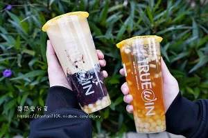 【汐止飲料】TrueWin初韻-汐止建成店｜湯圓圓又圓系列-紫米圓圓奶綠、梨花圓圓烏龍 用喝的甜點 真材實料又有飽足感