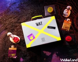 潮人會喜歡這個組合！WATx金格「微醺上月球跨界聯名限定禮盒」中秋限定，以雞尾酒入餡、打造獵奇月餅新口感，小朋友會很喜歡。