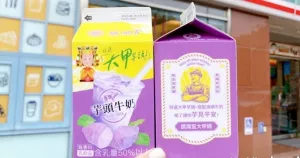 媽祖揪你喝芋頭！7-ELEVEN「鎮(zhèn)瀾宮聯(lián)名大甲芋頭牛奶」領(lǐng)軍開(kāi)賣(mài)，超有?！富R詩(shī)包子」陪媽祖遶境跟著吃。