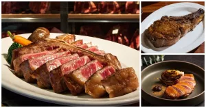 肉肉控帶媽媽吃肉肉！美福乾式熟成牛排館推出「美國頂級55天乾式熟成雙主菜」母親節限定套餐，早鳥訂再送贈母親節限定奧地利甜點沙哈蛋糕。