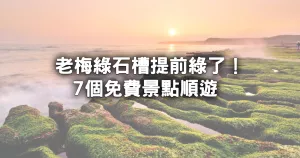 驚！提前一個月變綠「老梅綠石槽」抹茶地毯現身，順遊7個「0元石門小資景點」來去北海岸放空。