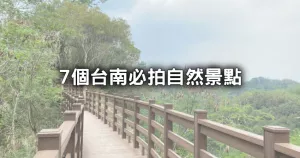 7大臺南自然系景點！免費先拍「百年黃金花海秘境、森林公園步道」夏季旅行快踩點。