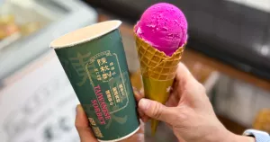 不輸Gelato義式冰淇淋！手工綿綿冰3球70元、水果味很濃很天然，桃園必吃「陳秋剛綿綿冰」芒果冰竟然只要90元。