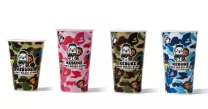 可不可新品聯(lián)名BAPE！可不可「BABY MILO?」迷彩手搖杯搶先看，BAPE迷彩杯、中秋禮盒一次收。