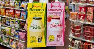 韓國香蕉牛奶18倍放大！7-ELEVEN 5款甜點飲料新品推薦，泰奶霜淇淋買一送一、Binggrae香蕉牛奶超大禮盒。