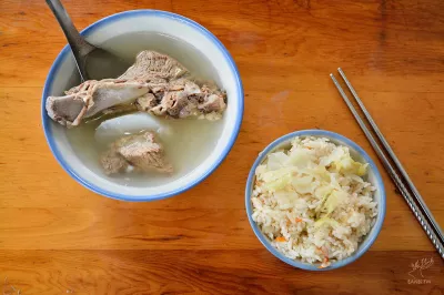 高麗菜飯 原汁排骨湯 (延三夜市)