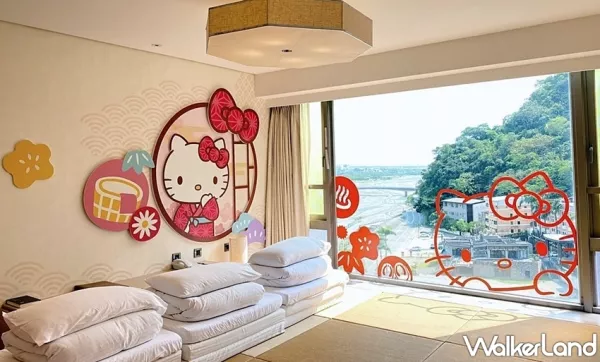 KITTY迷衝一波！臺東知本金聯世紀酒店推出「Hello Kitty 主題房」，Hello Kitty超萌設計、期間限定紀念品，要讓KITTY迷住到不回家。