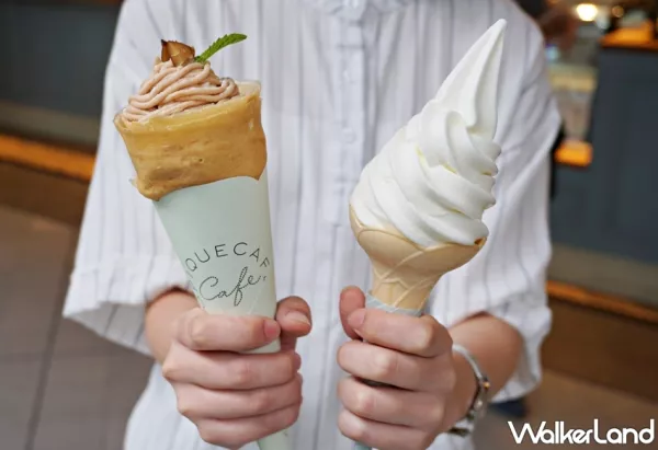 蜷尾家四葉牛乳霜淇淋開吃！可麗餅名店gelato pique café推出季節(jié)限定「栗子蒙布朗可麗餅」，爆濃郁「蜷尾家四葉牛乳霜淇淋」同步開吃。