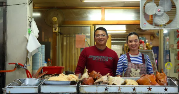 必比登美味推薦，富貴亭飲食店在臺中飄香超過60年，再挑剔的人都會想來一碗家常當(dāng)歸麵線。