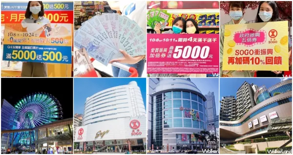 五倍券到手、教你怎麼花最爽！全聯、SOGO、outlet領軍「27間百貨、超市量販」振興優惠一次搞懂，「1元Switch、五千變一萬」CP值超高。