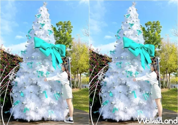 雪白耶誕樹超好拍！心之芳庭「奇幻白色聖誕莊園」湖水綠色系洗版IG，網美先拍「白雪森林、約會小徑」打卡攻略快收下。