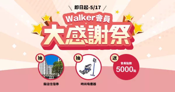 Walker會員大感謝祭  中獎名單公布