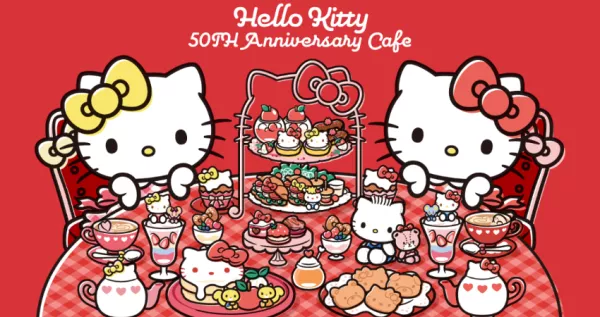 Hello Kitty50周年紀念咖啡廳期間限定登場！日本BOX cafe&space SHIBUYA109 渋谷店，享受超可愛Hello Kitty獨家菜單。