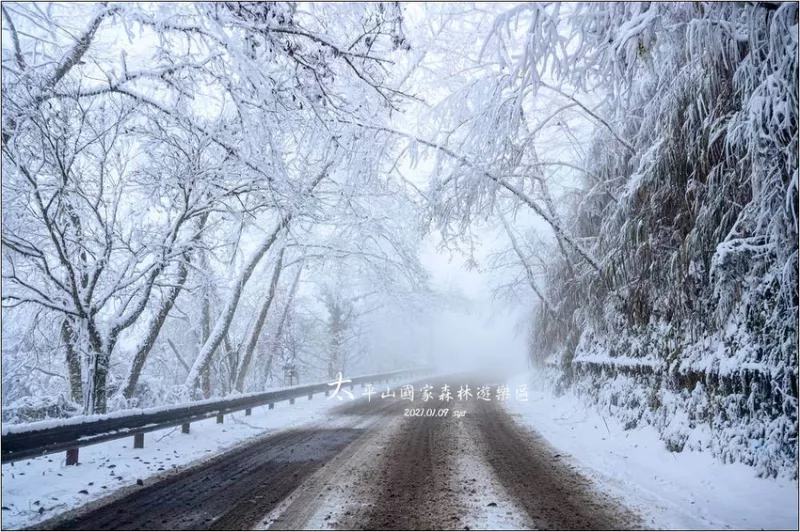 冷氣團報到，準備上太平山賞雪囉！