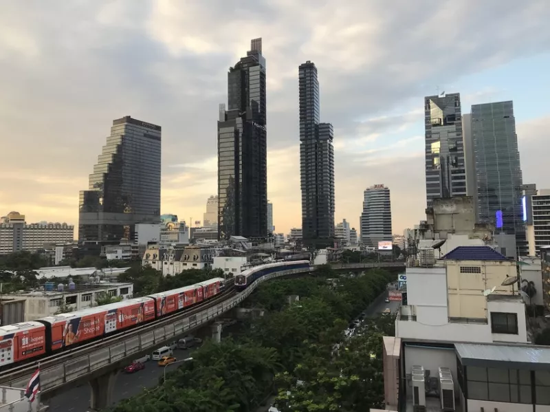 三天兩夜曼谷快閃遊-(二)，漫步Siam商圈與京都大樓看夕陽