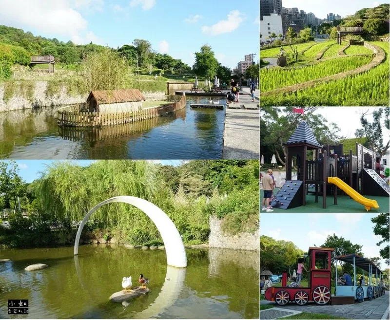 【桃園景點(diǎn)】大有梯田生態(tài)公園,觀景臺(tái)上的綠油梯田美景,旁有小朋友的放電場(chǎng)所！