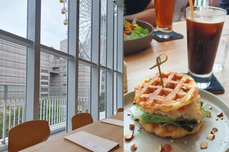 臺北市中山區(qū)【旅食.中山】劍南路站美食，鹹甜可頌鬆餅有推「大直zhuori勺日咖啡廳」NOKE忠泰樂生活