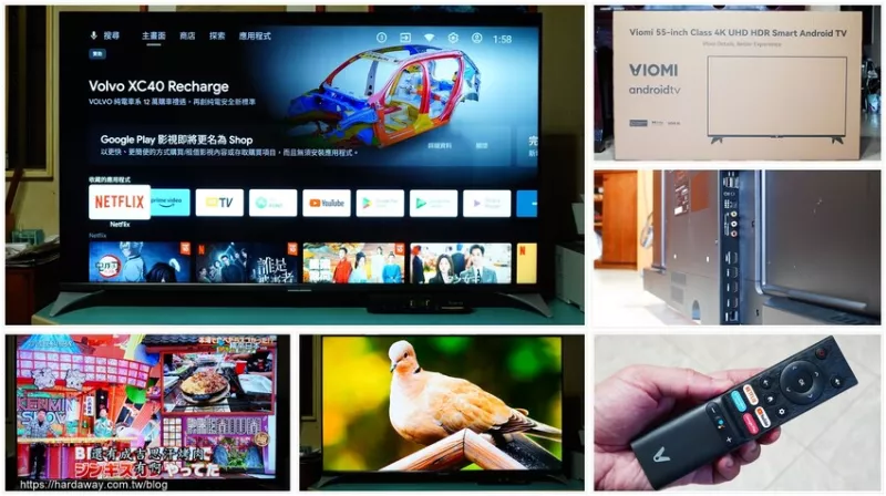 【分享】VIOMI雲米智能AI互動語音顯示器55V1，有超窄邊框設計能在google play下載應用程式擴充功能的4K高畫質Android TV