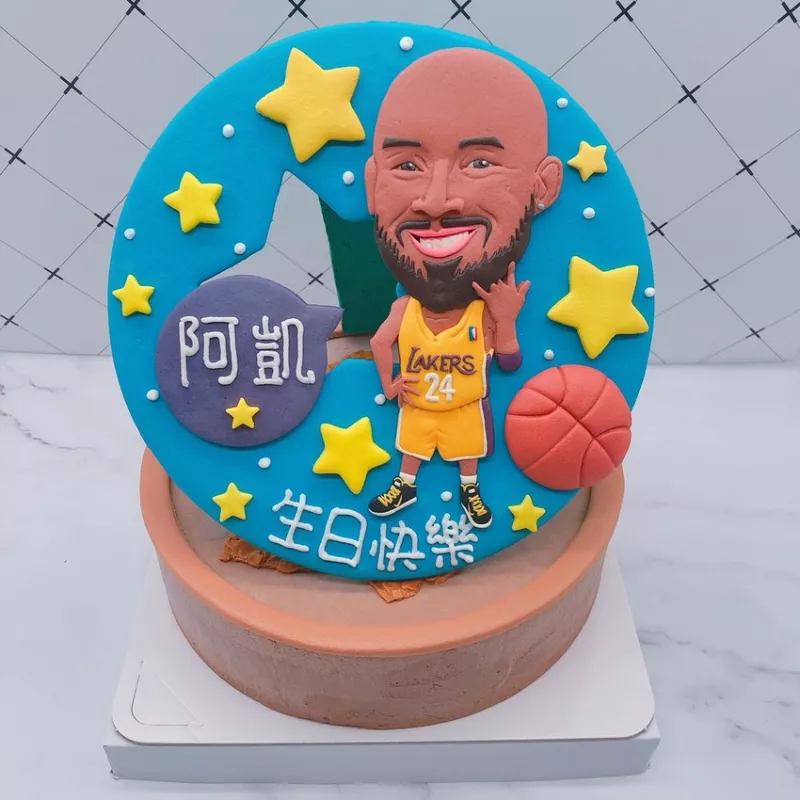 臺北Kobe Bryant生日蛋糕手作推薦，NBA客製化蛋糕作品分享