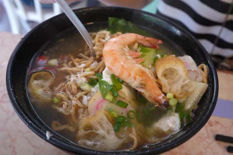 [美食] 臺南 小豆豆鍋燒意麵 沒耐心吃不到的在地人排隊名店