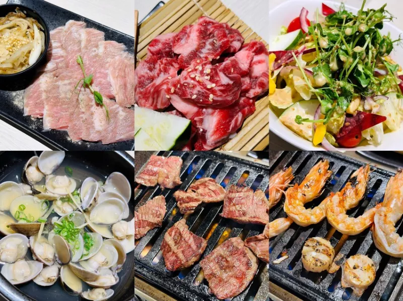 【牛燒肉Yakiniku】新北新店燒肉推薦！「豪華海陸雙人餐」物超所值好美味，捷運七張站美食，多人聚餐餐廳首選！