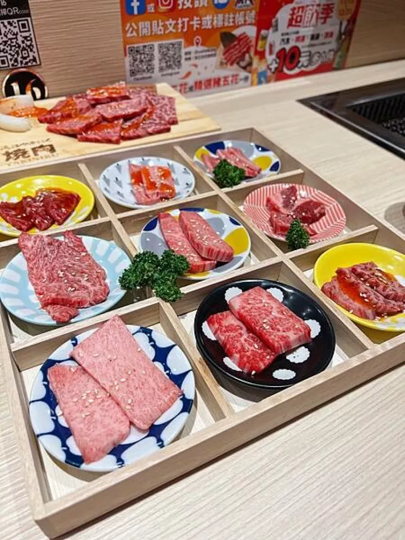 新北市三重區「新北三重」浜江日式燒肉店，新北三重美食燒肉推薦 一人燒肉 每日限量A5和牛九宮格只要999超劃算 !進口一