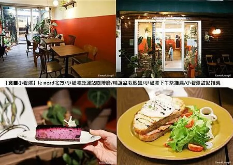 新北市新店區(qū)【食?小碧潭】le nord北方/小碧潭捷運(yùn)站咖啡廳/精選盆栽販?zhǔn)?小碧潭下午茶推薦/小碧潭甜點(diǎn)推薦