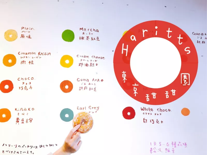 《臺中．甜點特輯》Haritts 甜甜圈專賣店＊來自東京的幸福口感，超級鬆軟不誇張｜內(nèi)附店家每日口味日曆｜勤美草悟道