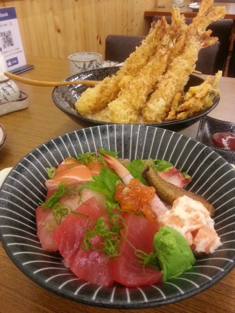 比日屋手作壽司/臺南安南區(qū)/浮誇系金多蝦炸蝦丼\高CP值新鮮美味價格實惠日式料理