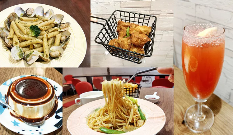 【新莊美食】義吉讚區(qū)Pasta Bar 平價義大利麵 手工奶酪推薦 粉紅氣泡飲