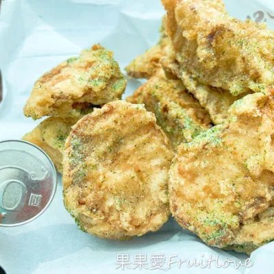 臺中大坑必買炸物美食～甜Q坊 杏鮑菇 炸地瓜?份量多、皮薄 、天天換新油?